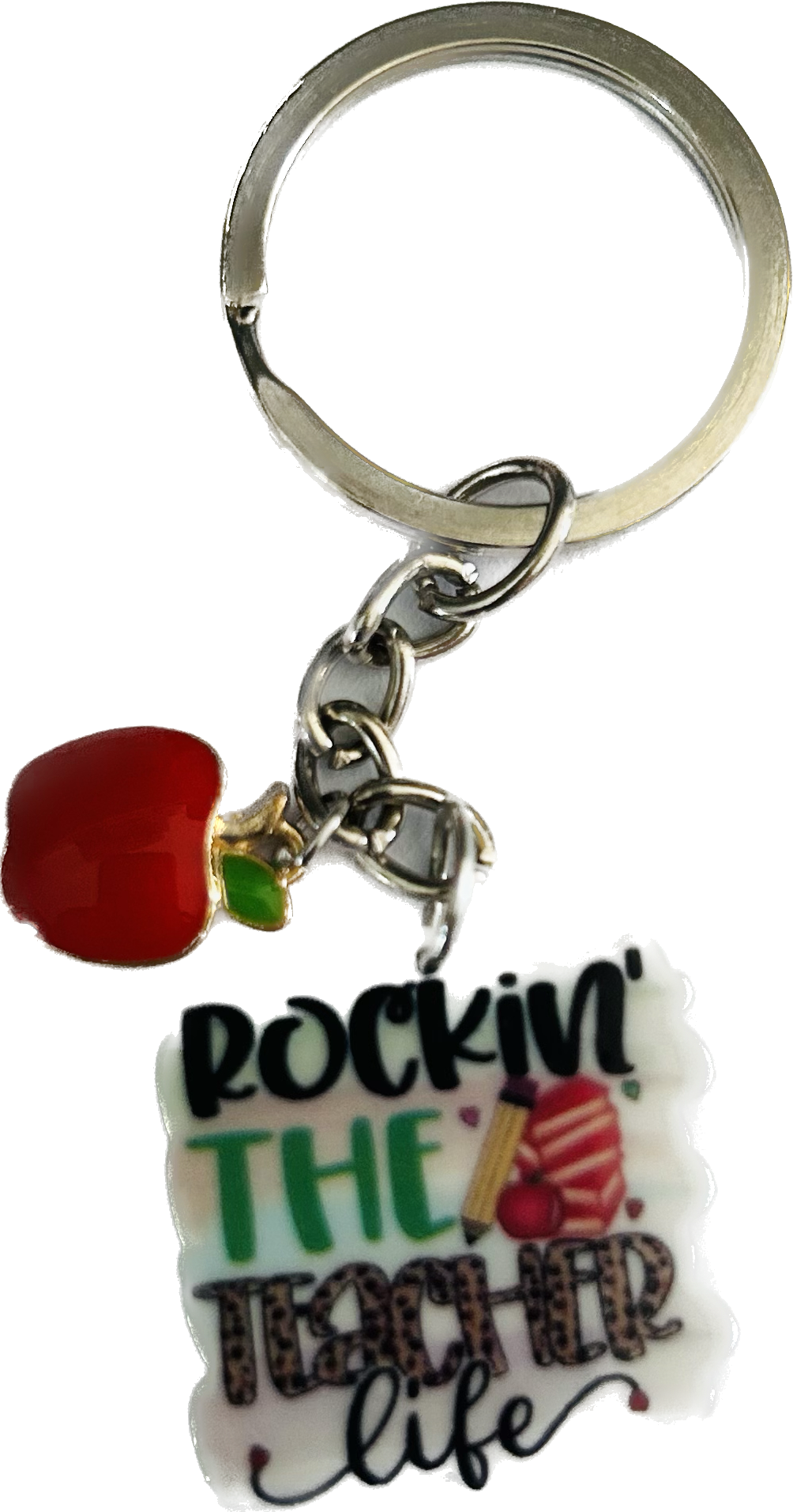 Teacher Gift Keyring - rocking the teacher life