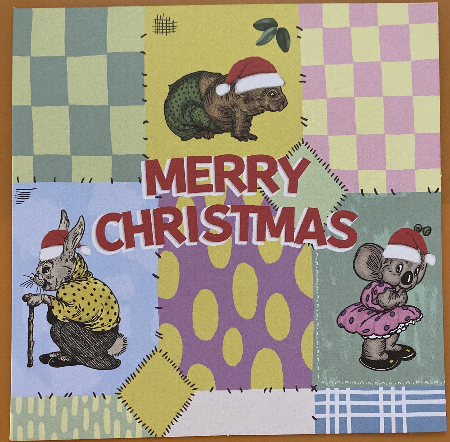 Blinky Bill Christmas Greeting Card - Australiana themed Bush Christmas
