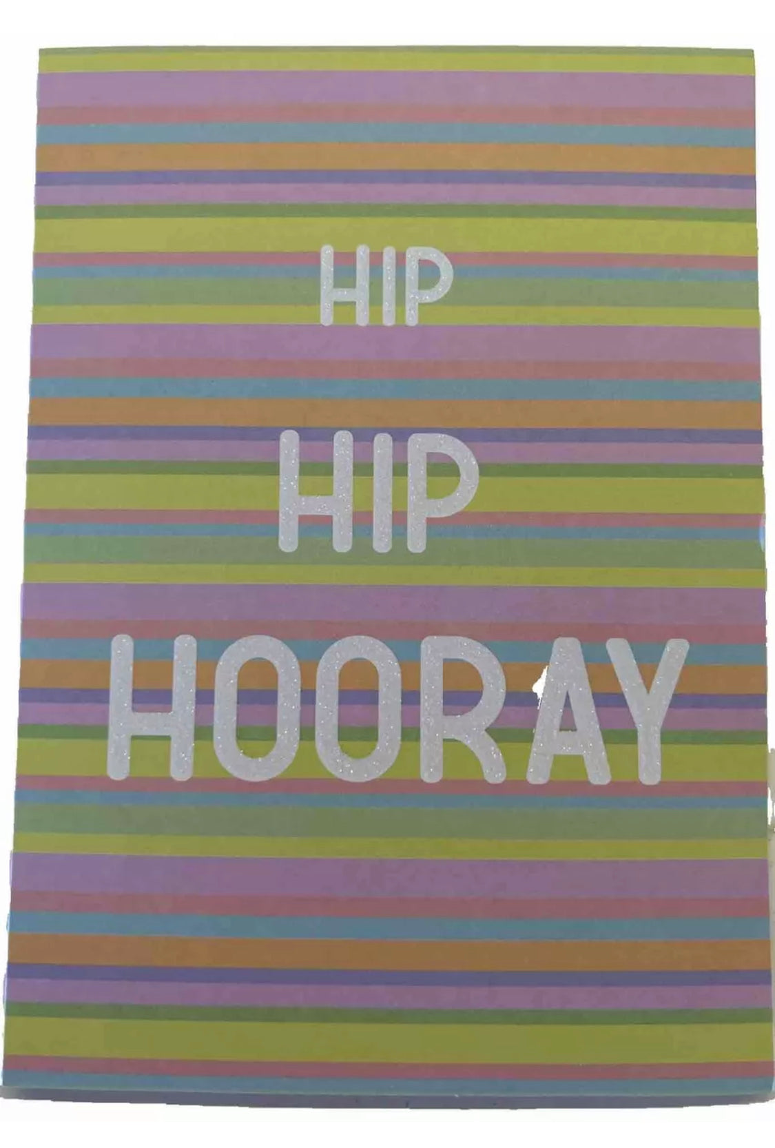 Hip hip hooray - blank greeting card