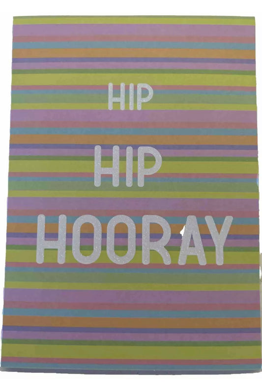 Hip hip hooray - blank greeting card