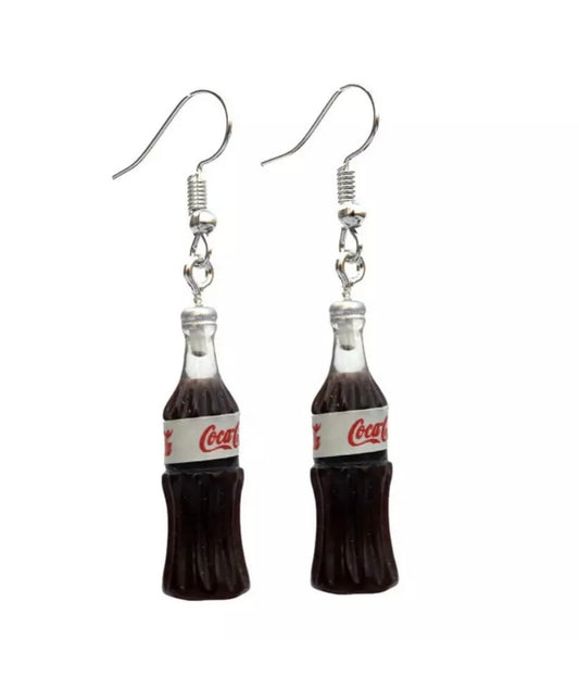 Diet cola earrings