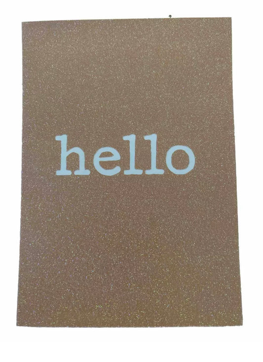 Hello - blank greeting card
