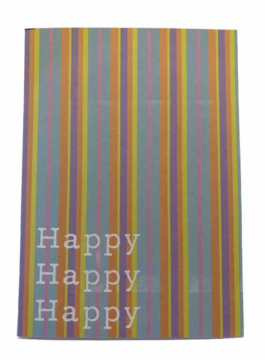Blank greeting card - Happy happy happy