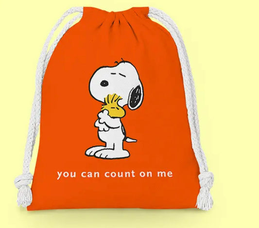 Snoopy peanuts Drawstring bag 25 x32cm