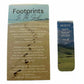 Footprints pocket card with magnetic bookmark