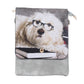 Maltese dog print- cross body bag - strap bag - festival bag