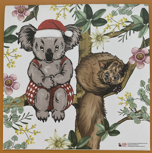 Blinky Bill Christmas Greeting Card- Australiana Bush Christmas