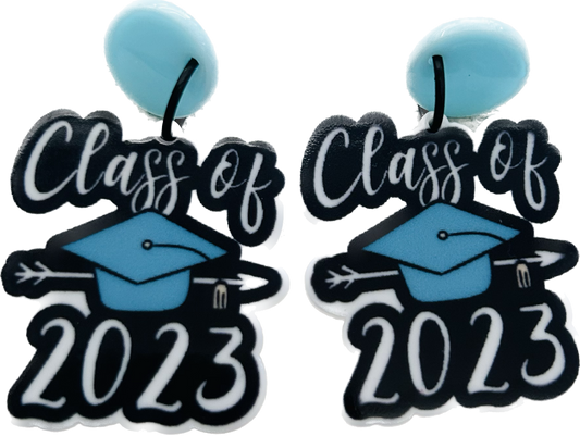 Class of 2023 graduation earrings